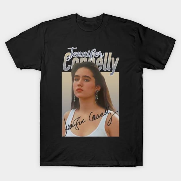 Jennifer Connelly // 80s Vintage Aesthetic Style // T-Shirt T-Shirt by Almer